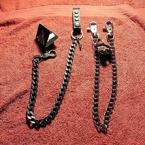 Lot 2 Harley-Davidson Wallet chain/Wild Wear wallet chain 25 inches Long
